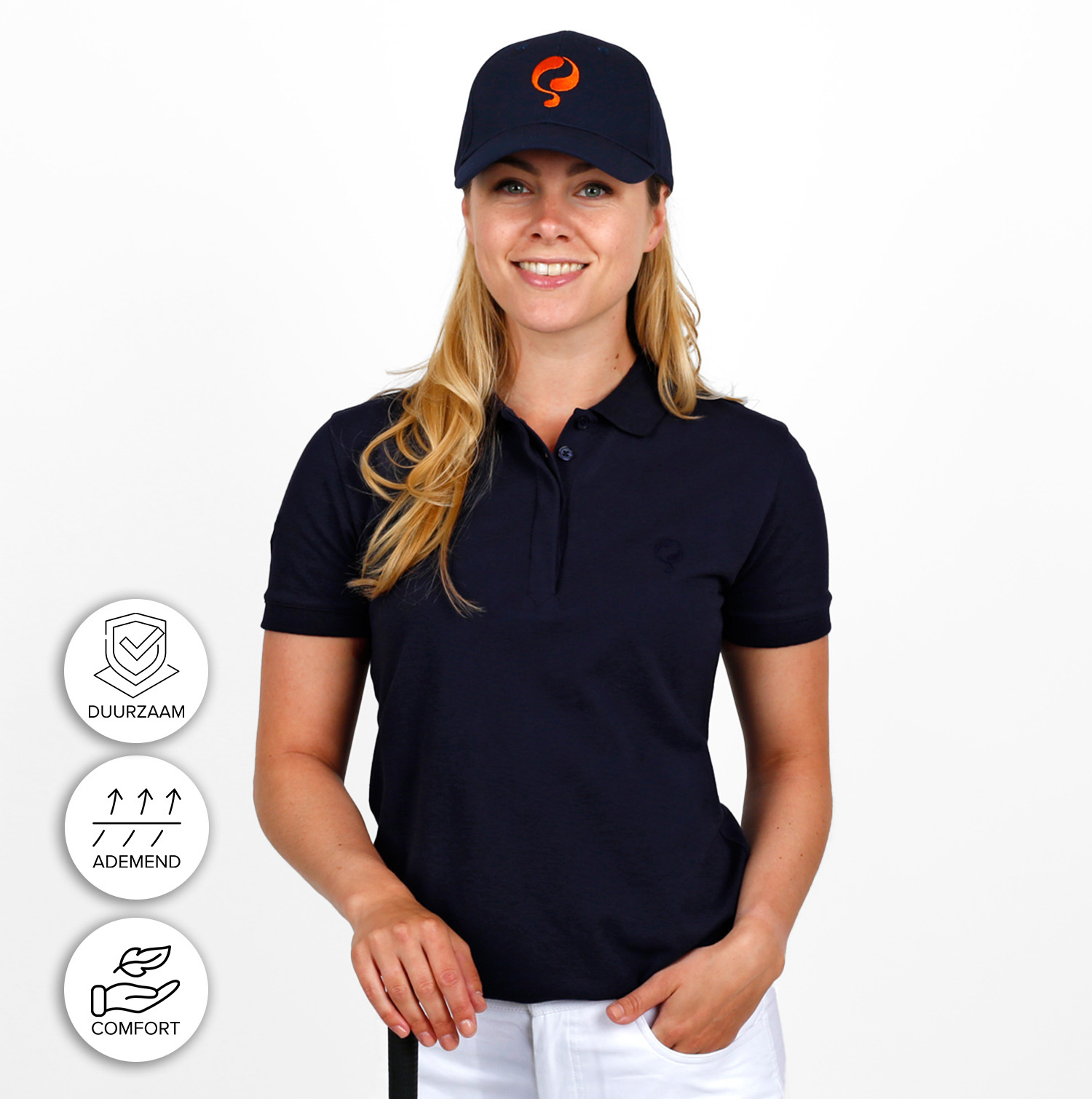 Dames Polo Caddie | Nachtblauw