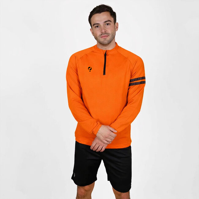 Heren Zip Sweater Legend - Oranje