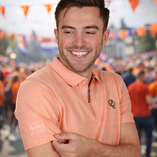 Q1905 Heren Polo Zuidland – Lichtoranje Melange