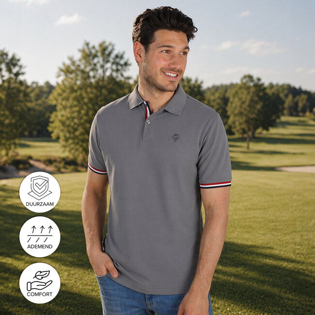 Men's Polo Matchplay - Medium Grey