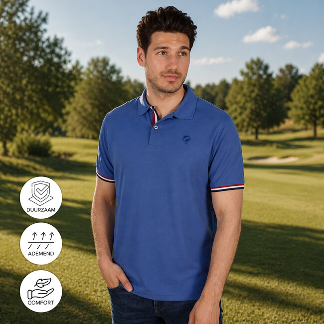 Q1905 Men's Polo Matchplay - Sport Blue