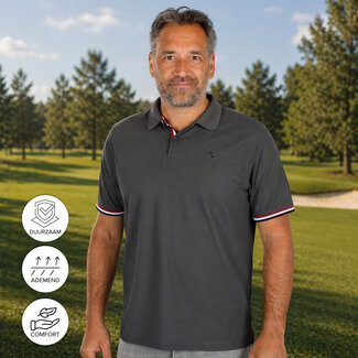 Q1905 Men's polo Matchplay - Dark grey