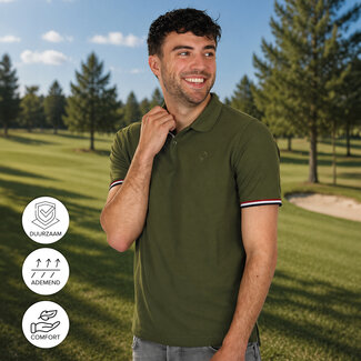Q1905 Men's polo Matchplay - Army green