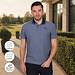 Q1905 Men's Polo Fore - Dark Blue Melange