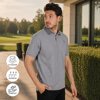 Q1905 Men's Polo Fore - Light Grey Melange