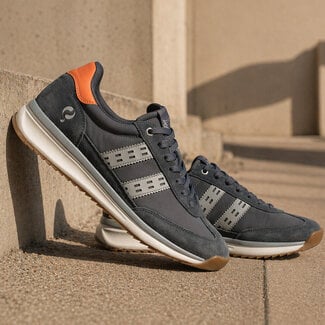 Q1905 Heren Sneaker Boston Pro - Antraciet/ Grijs/ Oranje