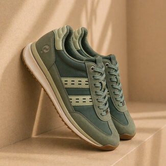 Q1905 Men's Boston Pro Sneaker - Light Green/ Dark Green