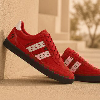 Q1905 Heren Sneaker Platinum - Rood/Wit/Antraciet