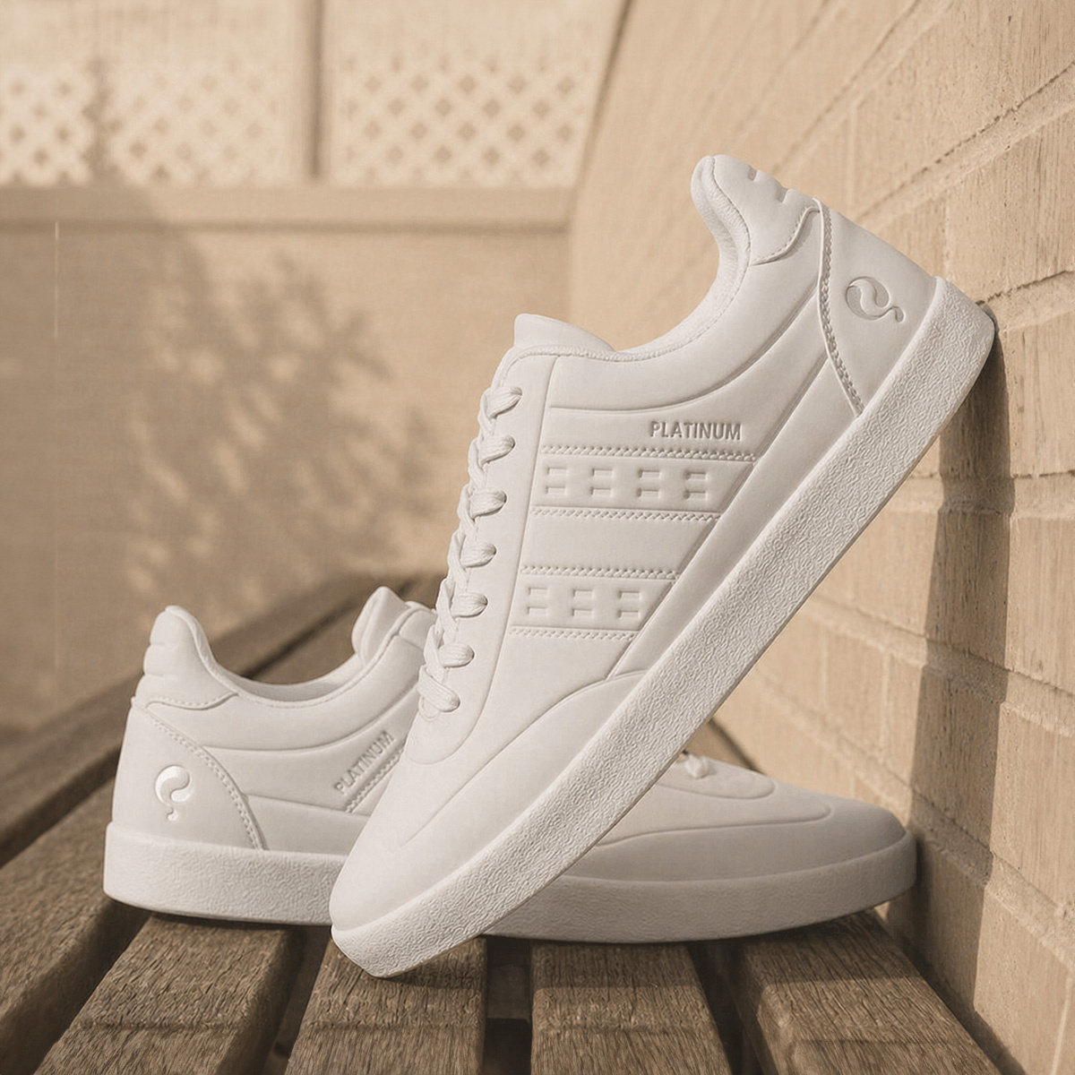 Heren Sneaker Platinum One | Wit Wit