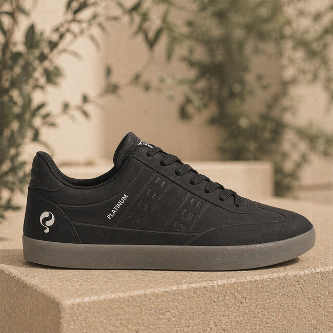 Heren Sneaker Platinum One - Zwart/Antraciet