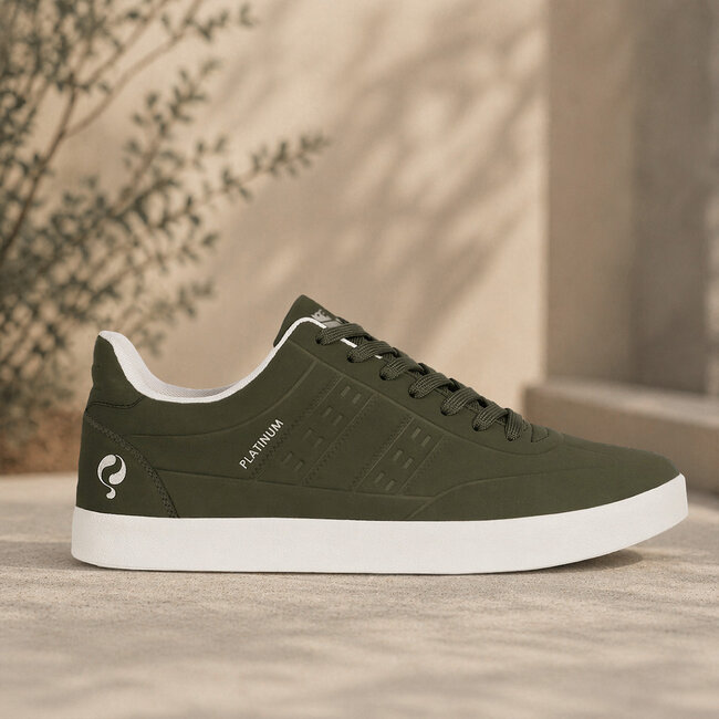 Men's Sneaker Platinum One - Army Green/Olive Green