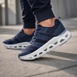 Q1905 Heren Sneaker Holten - Donkerblauw/ Wit