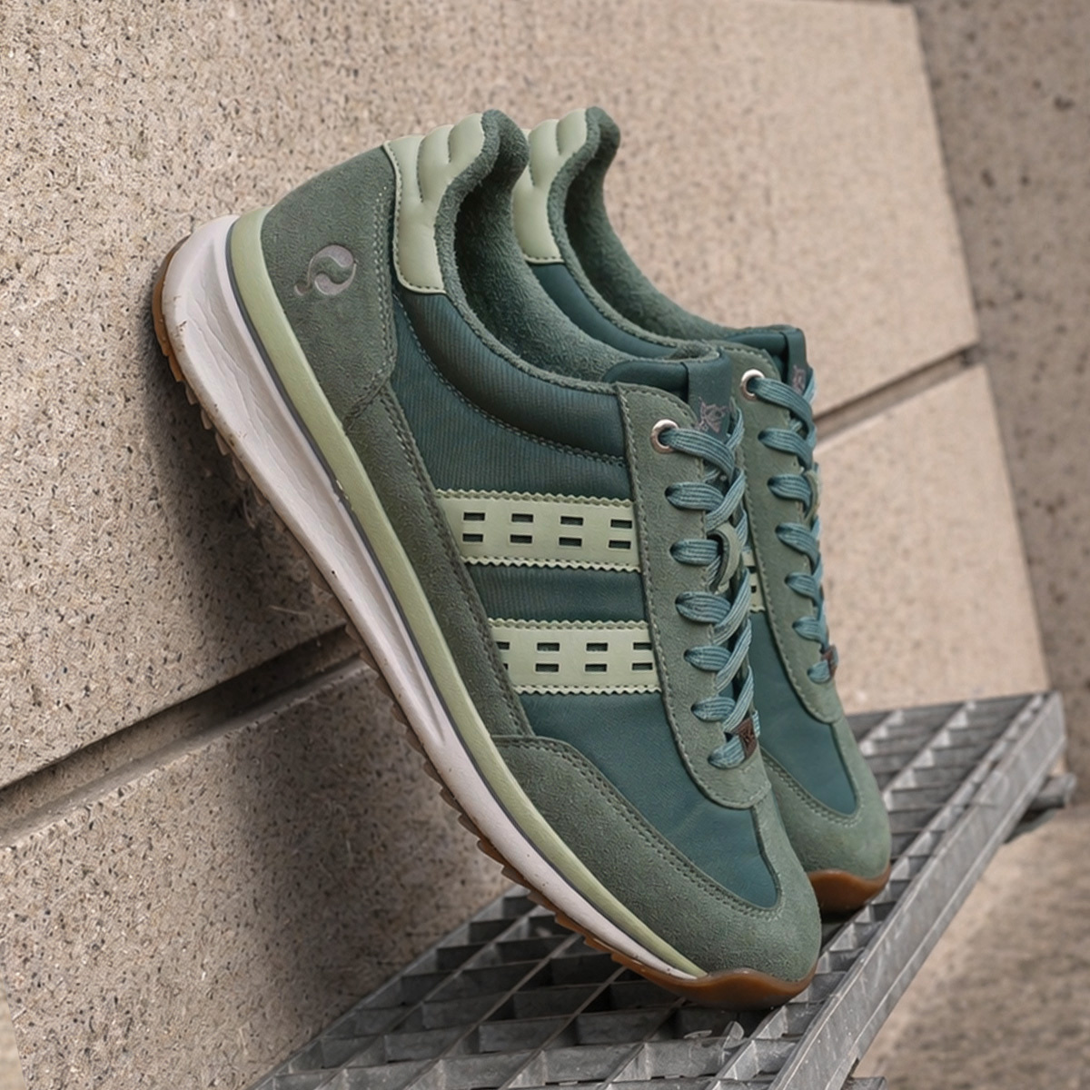Heren Sneaker Boston Pro | Lichtgroen Donkergroen