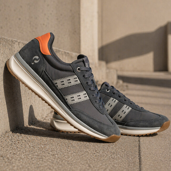 Heren Sneaker Boston Pro - Antraciet/ Grijs/ Oranje