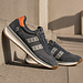 Q1905 Heren Sneaker Boston Pro - Antraciet/ Grijs/ Oranje
