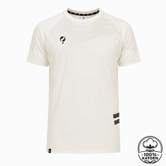 Q1905 Heren Trainingshirt Sano-Offwhite/ Zwart