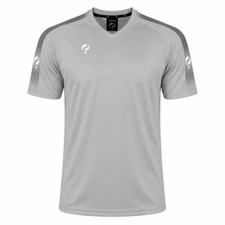 Q1905 Heren Trainingsshirt Maher-Lichtgrijs/ Grijs/ Wit
