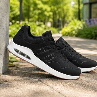 Q1905 Heren Sneaker Hank - Zwart/ Wit