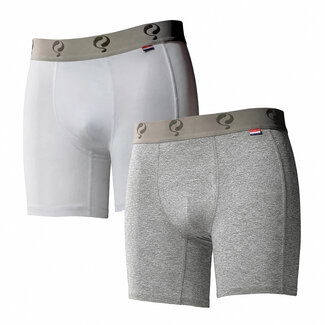 Q1905 Men's Boxer 2-Pack - White / Grey