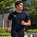 Q1905 Heren Trainingshirt Evergreen active -Marineblauw/ Wit