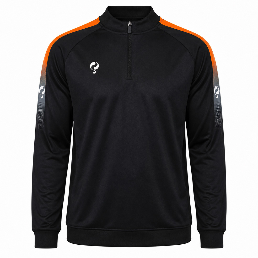 Heren Sweater Foor Zwart / Oranje / Wit