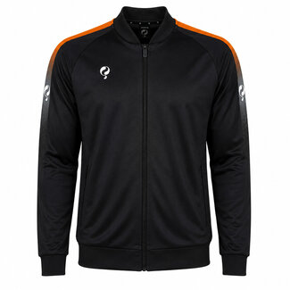 Q1905 Heren Trainingsjack Doan Zwart / Oranje / Wit