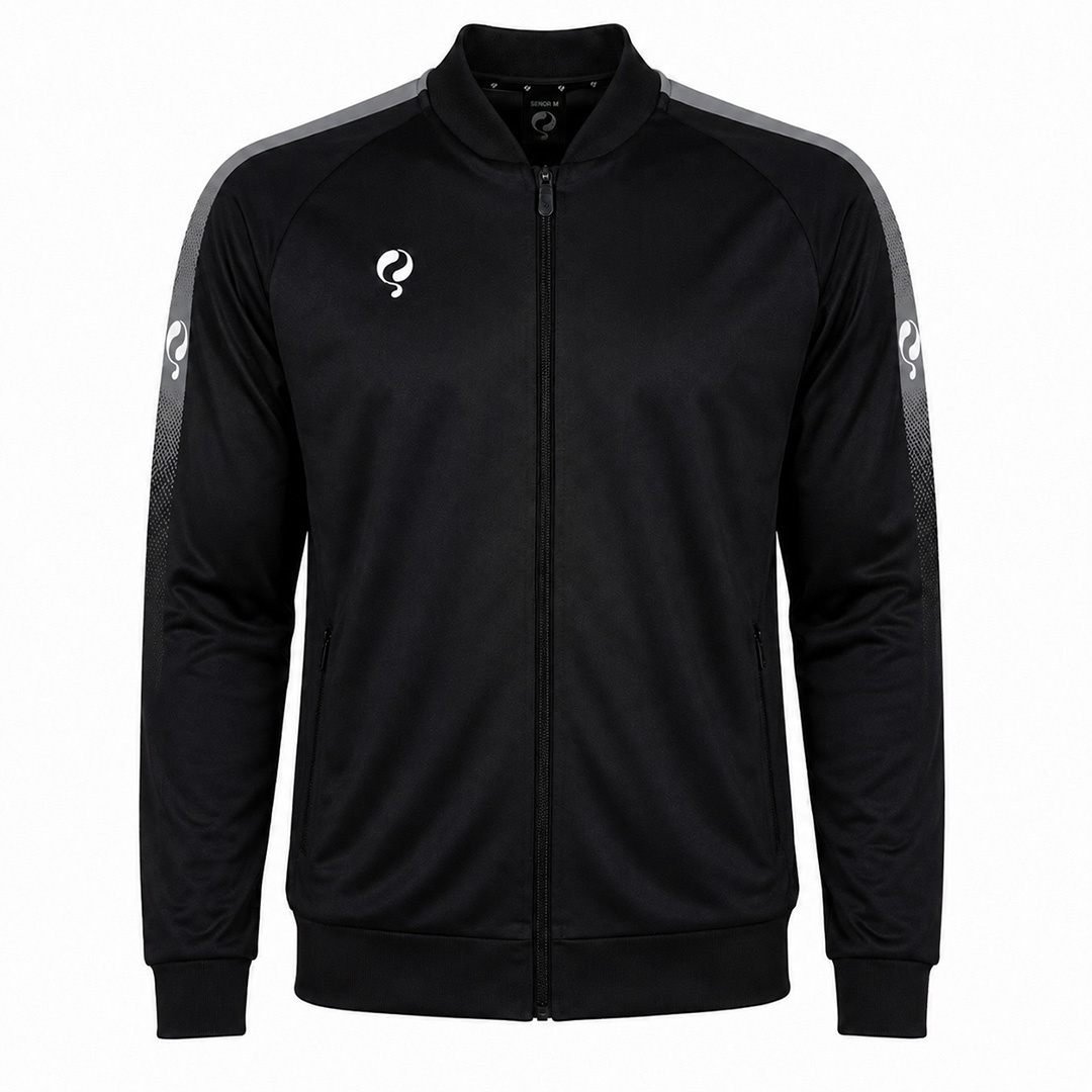 Heren Trainingsjack Doan Zwart / Grijs / Wit