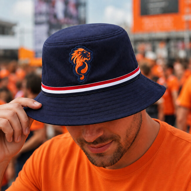 Bucket Hat Harlingen - Dark Blue/ Orange