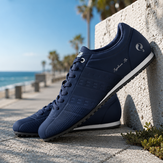 Q1905 Heren Sneaker Typhoon SP One - Middenblauw/ Wit