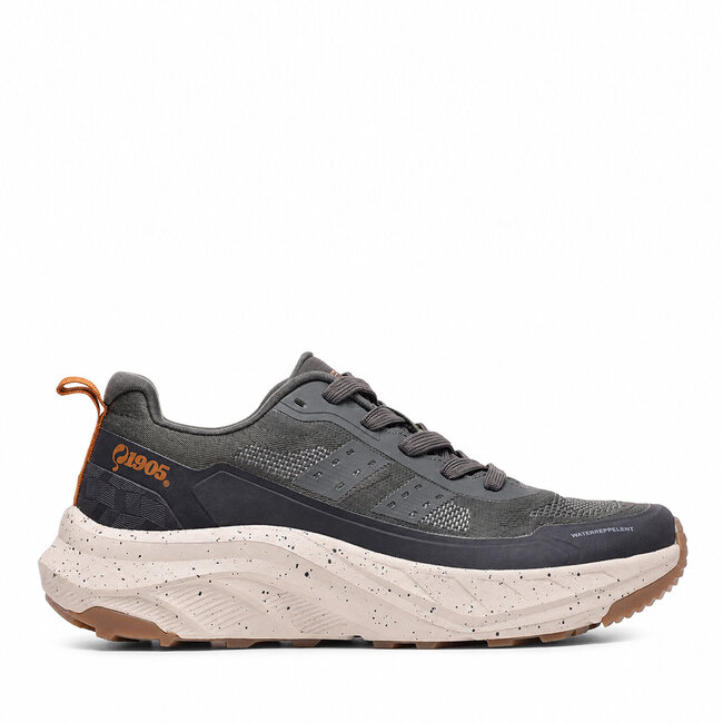 Heren Sneaker Eelde - Donker Grijsgroen/ Zwart/ Offwhite