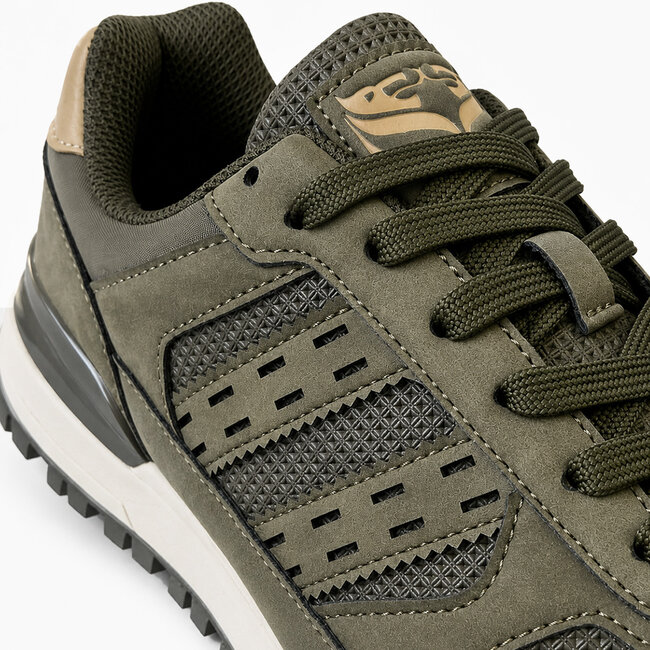 Men's Sneaker Bussel - Army Green/White
