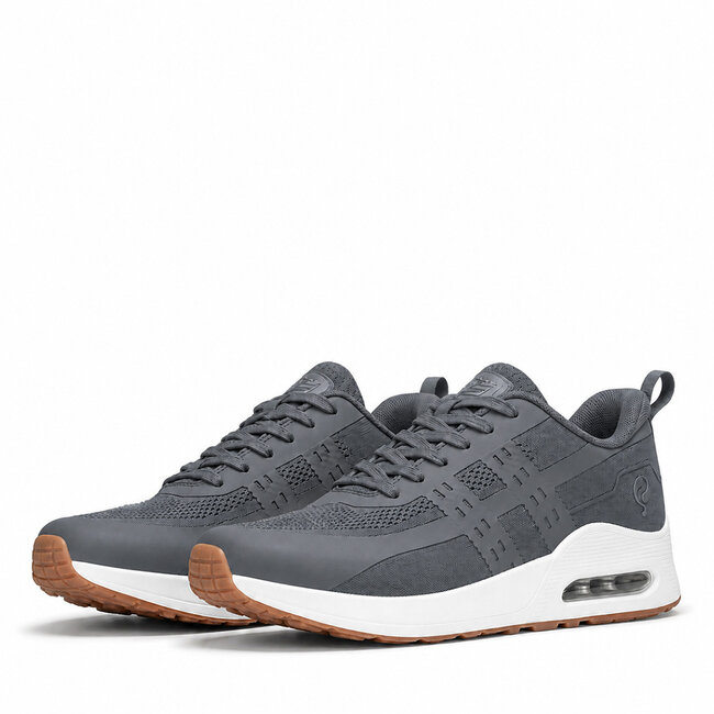 Heren Sneaker Enkhuizen - Middengrijs/ Wit