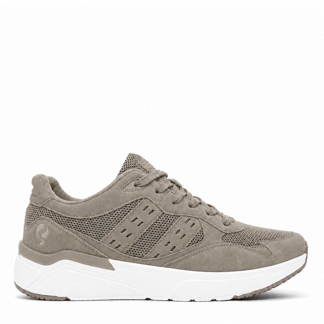 Q1905 Heren Sneaker Kampen - Taupe/ Wit