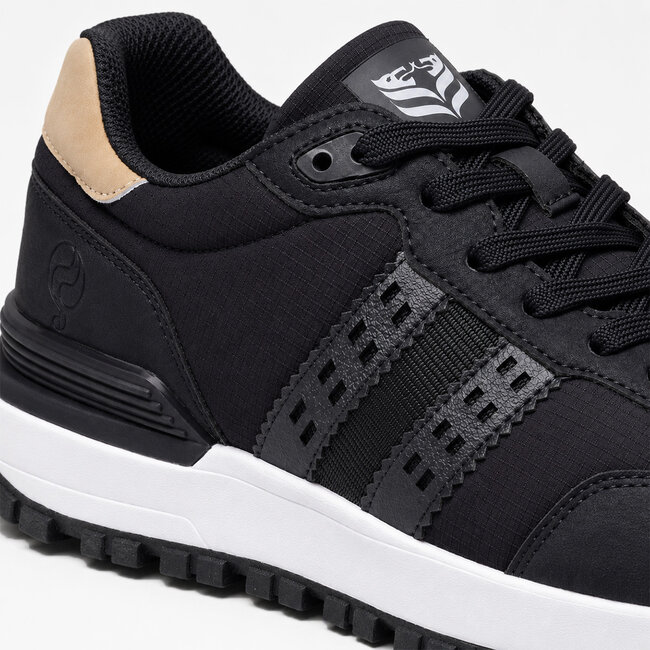 Men's Sneaker Aalst - Black/ Cognac/ White