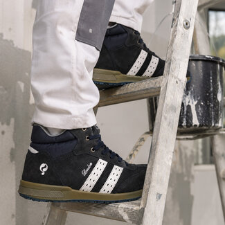 Q1905 Werkschoen London Hoog - Blauw Suede
