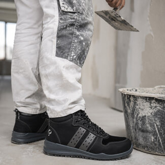 Q1905 Werkschoen Sport mid - Zwart/Grijs