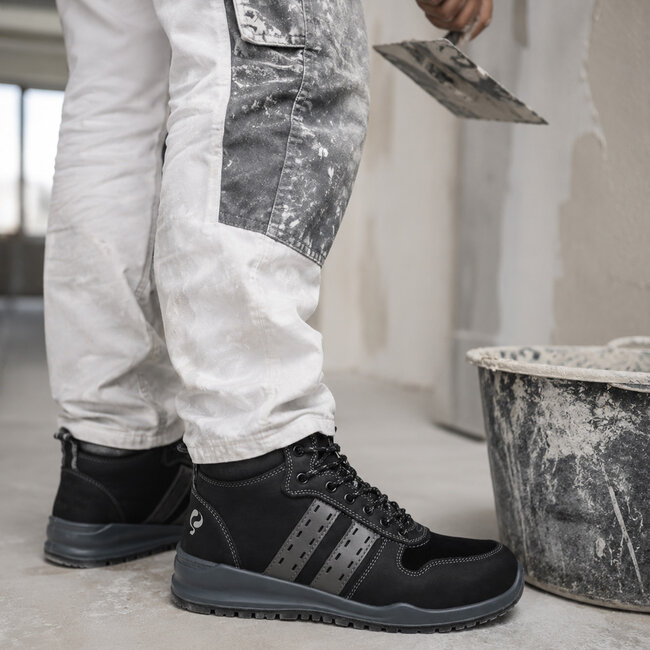 Q1905 Werkschoen Sport mid - Zwart/Grijs