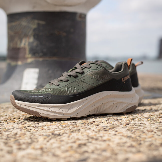 Q1905 Men's Sneaker Eelde - Dark Grey-Green/ Black/ Off-White