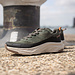 Q1905 Heren Sneaker Eelde - Donker Grijsgroen/ Zwart/ Offwhite