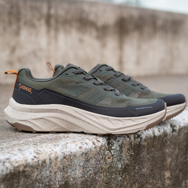 Men's Sneaker Eelde - Dark Grey-Green/ Black/ Off-White
