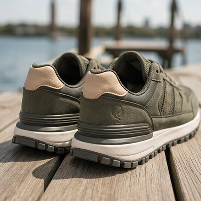 Men's Sneaker Bussel - Army Green/White