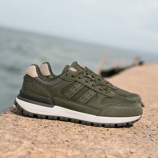 Q1905 Men's Sneaker Bussel - Army Green/White