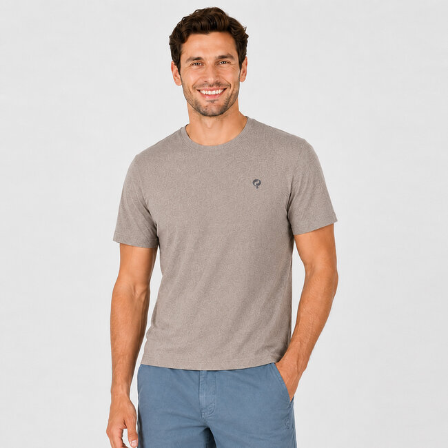 Men's T-shirt Roden - Taupe Melange