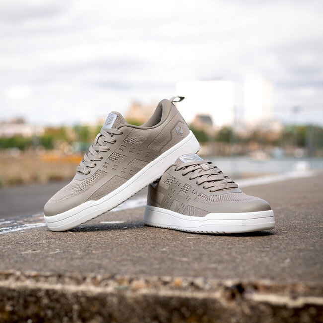 Heren Sneaker Marken - Taupe/ Wit