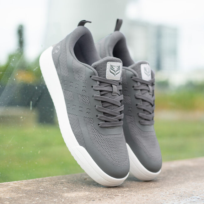 Heren Sneaker Marken - Middengrijs/ Wit