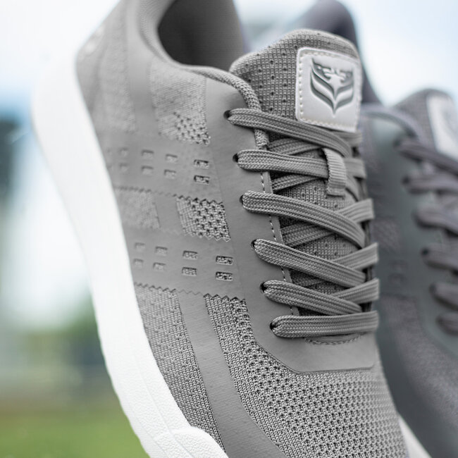 Heren Sneaker Marken - Middengrijs/ Wit