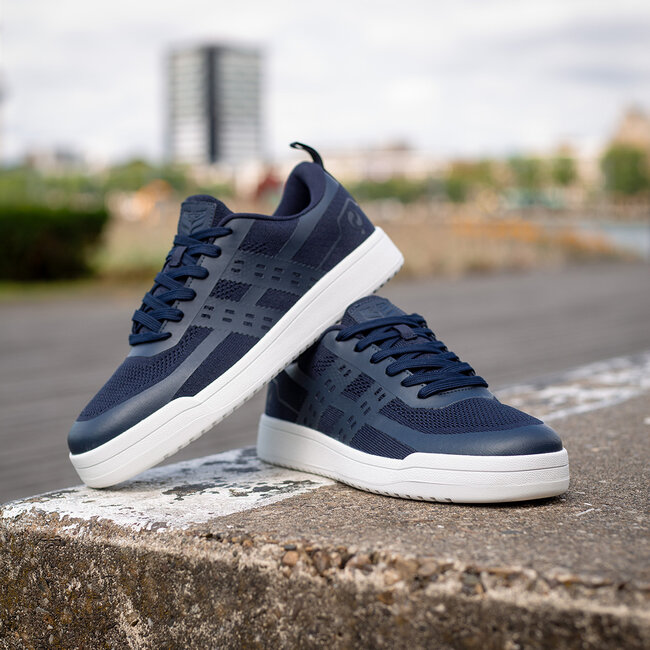 Q1905 Heren Sneaker Marken - Donkerblauw/ Wit