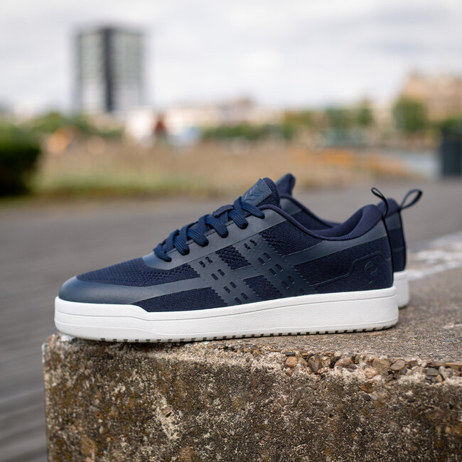 Heren Sneaker Marken - Donkerblauw/ Wit