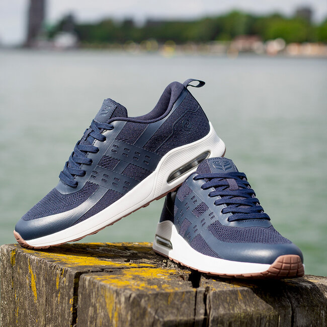 Heren Sneaker Enkhuizen - Donkerblauw/ Wit