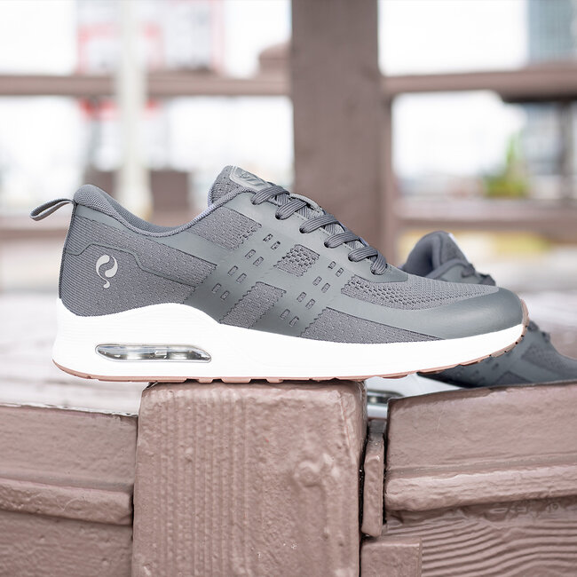 Heren Sneaker Enkhuizen - Middengrijs/ Wit